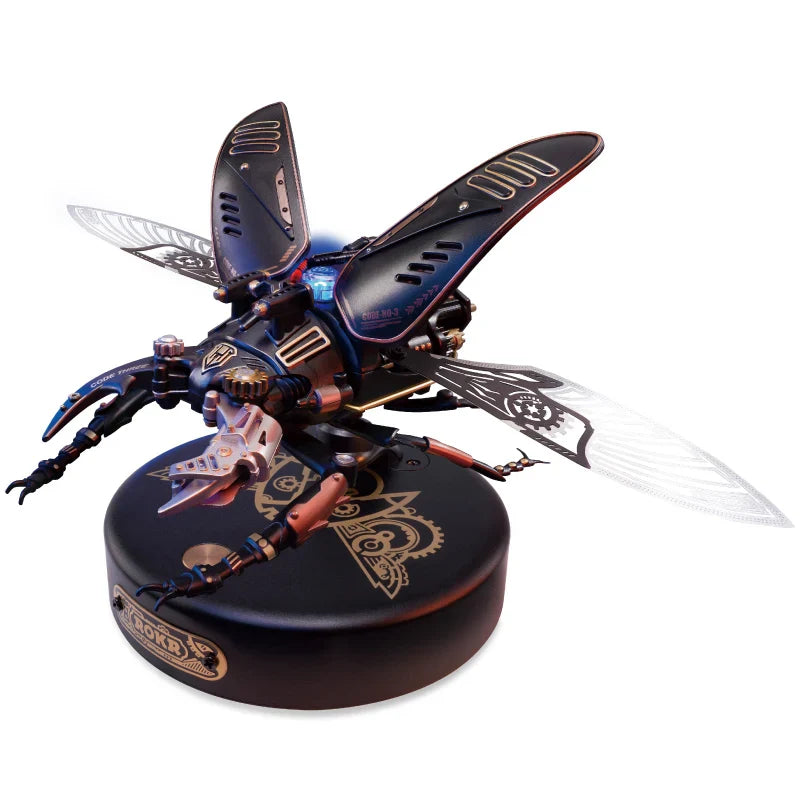 Steampunk Mechanical Beetle 3D Puzzle – Moveable Insect Model Kit - Main Image | TheBrickTube