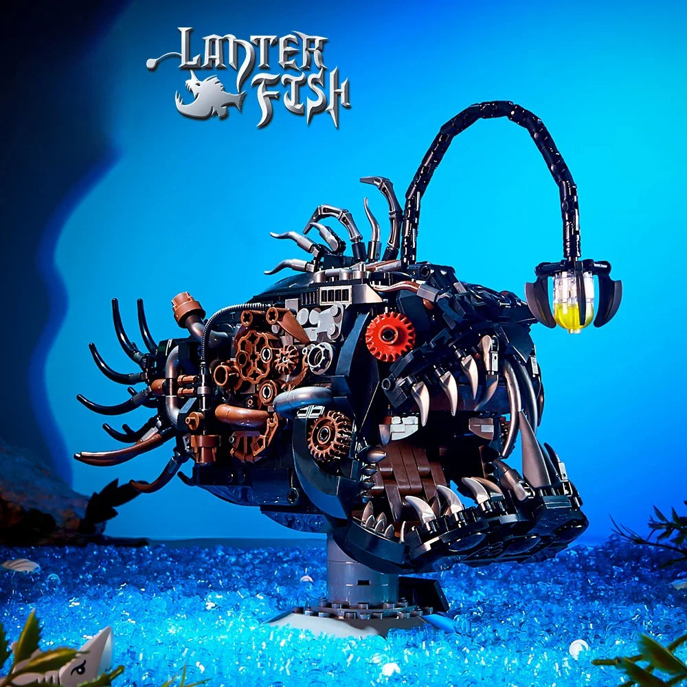 Mechanical Lantern Fish Building Blocks – Light-Up Ocean Model 079 - Image 2 of 6 | TheBrickTube