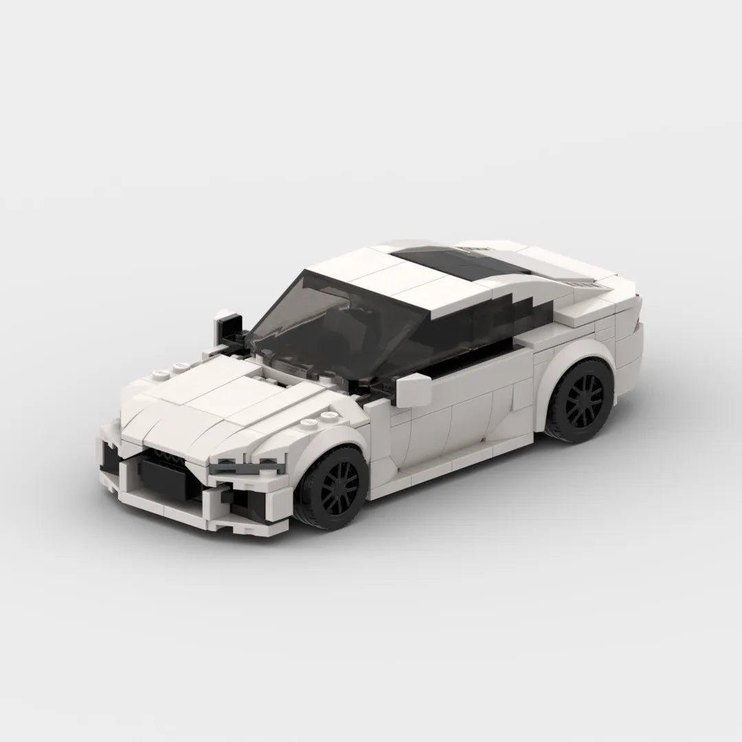 Audi RS7|Grey brick model - detail close-up - TheBrickTube