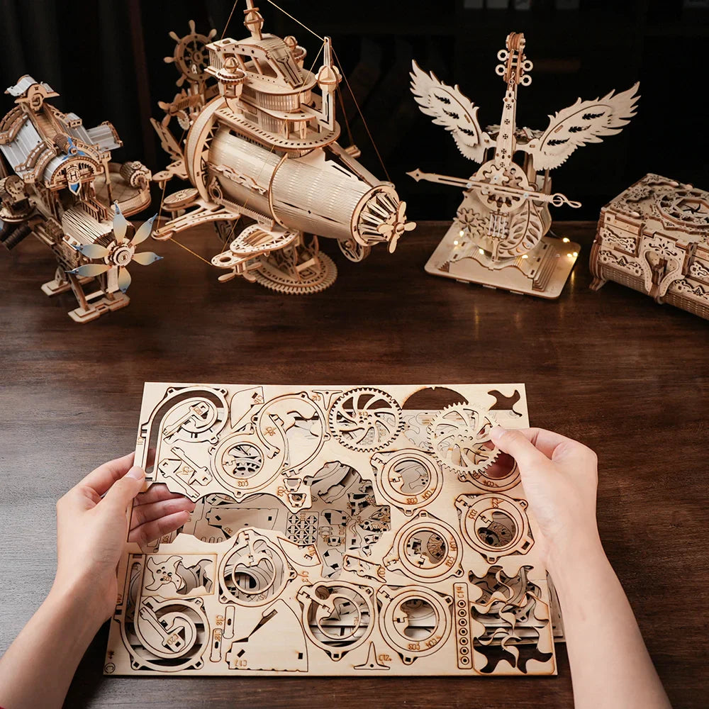 Creative Castle 3D Wooden Puzzle – DIY Architectural Model - Image 5 of 7 | TheBrickTube