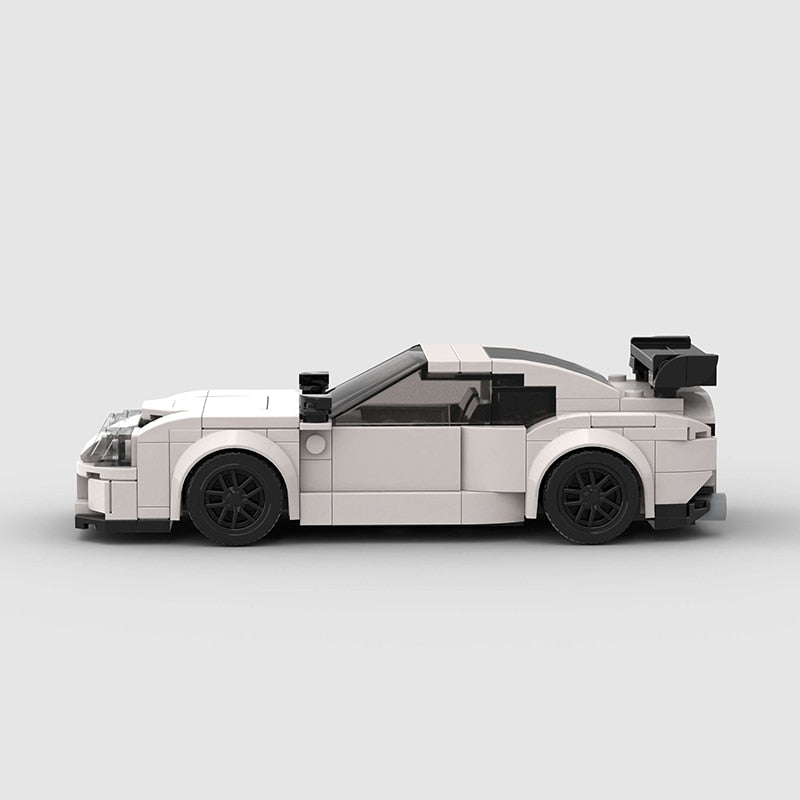 Toyota Supra MK4 brick model - detail close-up - TheBrickTube