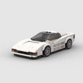 Ferrari Testarossa brick model - front angle view - TheBrickTube