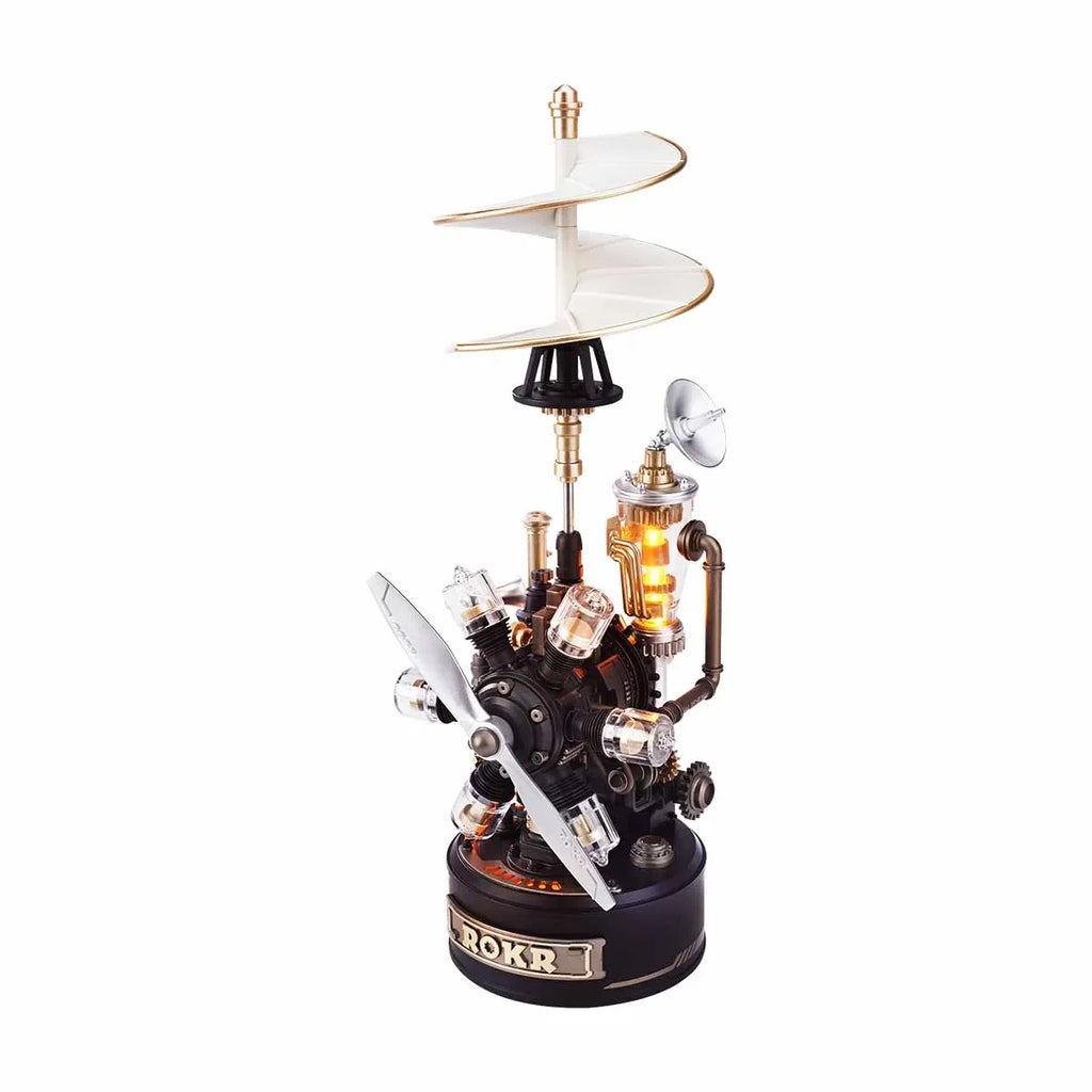 Da Vinci Helicopter Model Kit – 3D Mechanical Puzzle with LED - Main Image | TheBrickTube