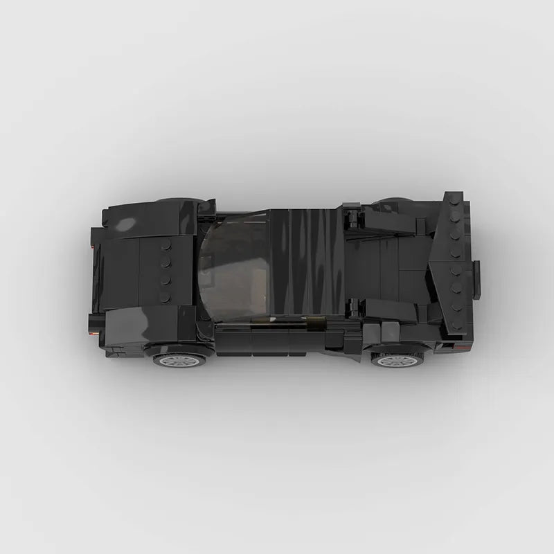 De Tomaso Pantera GT5S brick model - top-down view - TheBrickTube