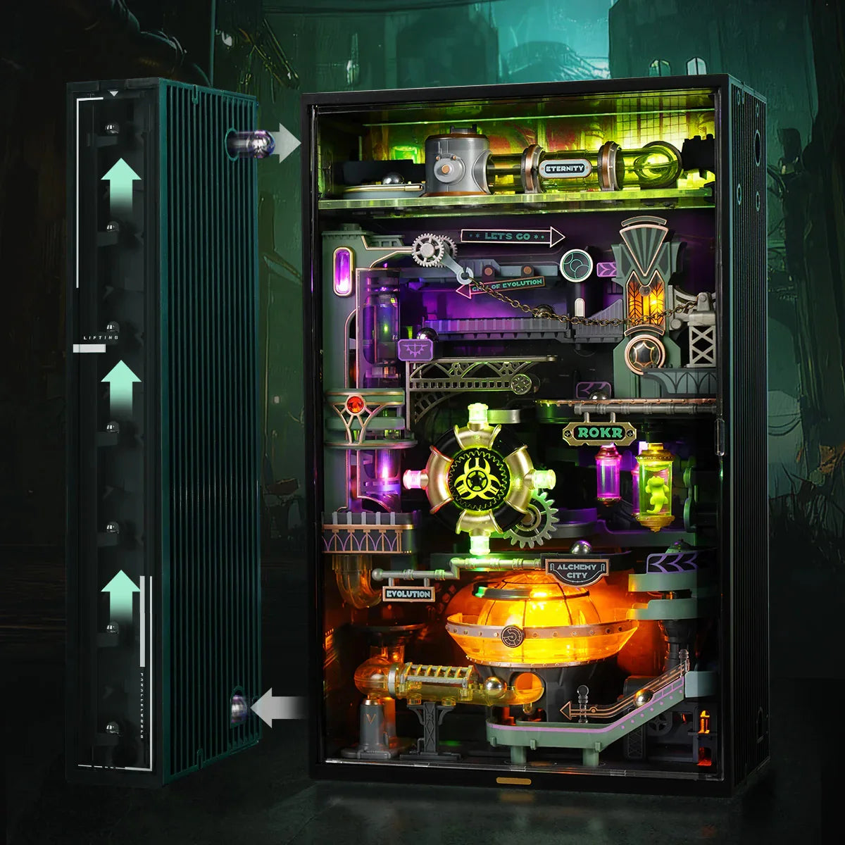 Mechanical Marble Run Building Kit – Infinite Loop Ball Track Model - Image 2 of 7 | TheBrickTube