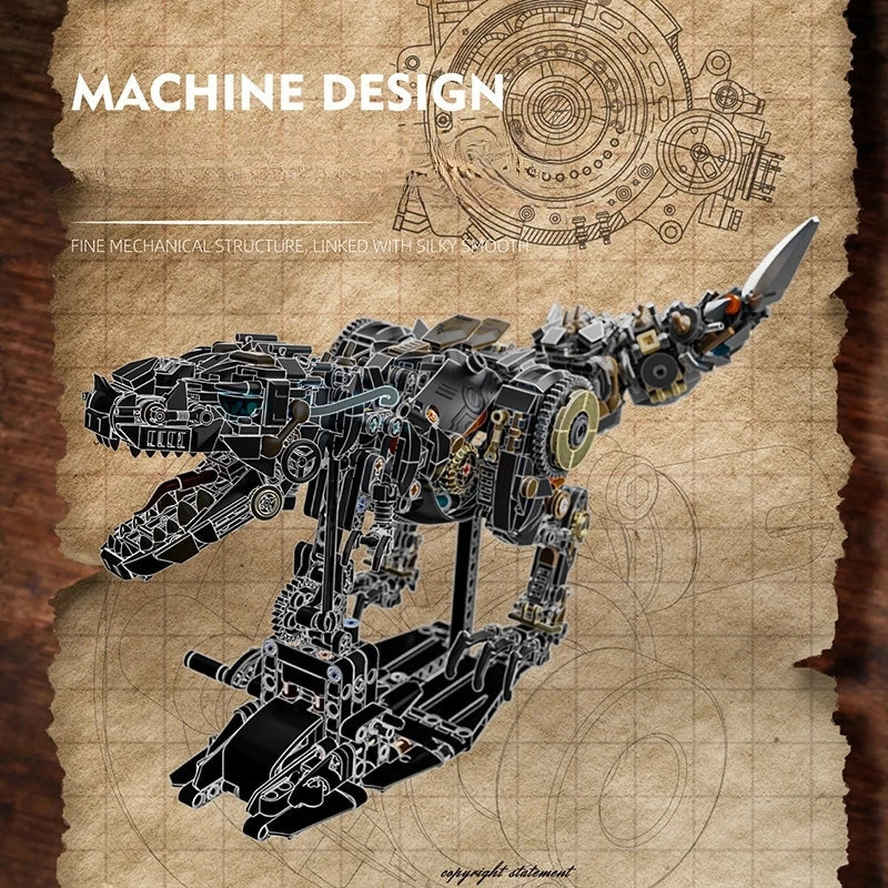 T-Rex Brick Set – Light-Up STEM Model 009 - Image 5 of 6 | TheBrickTube