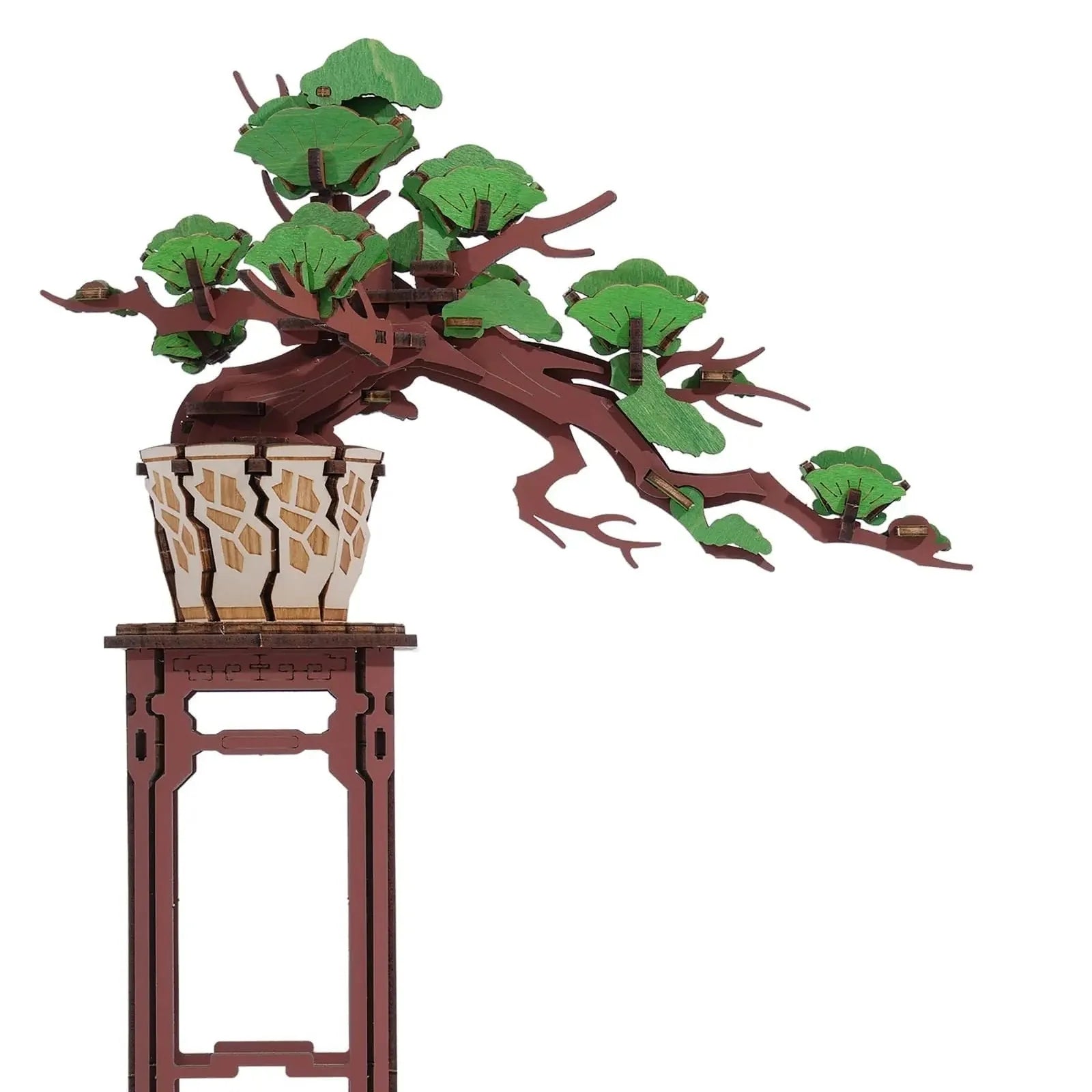 Sakura Bonsai Wooden 3D Puzzle – Easy Assembly Evergreen Pine Model Kit for Home Decor & Gifts - Main Image | TheBrickTube