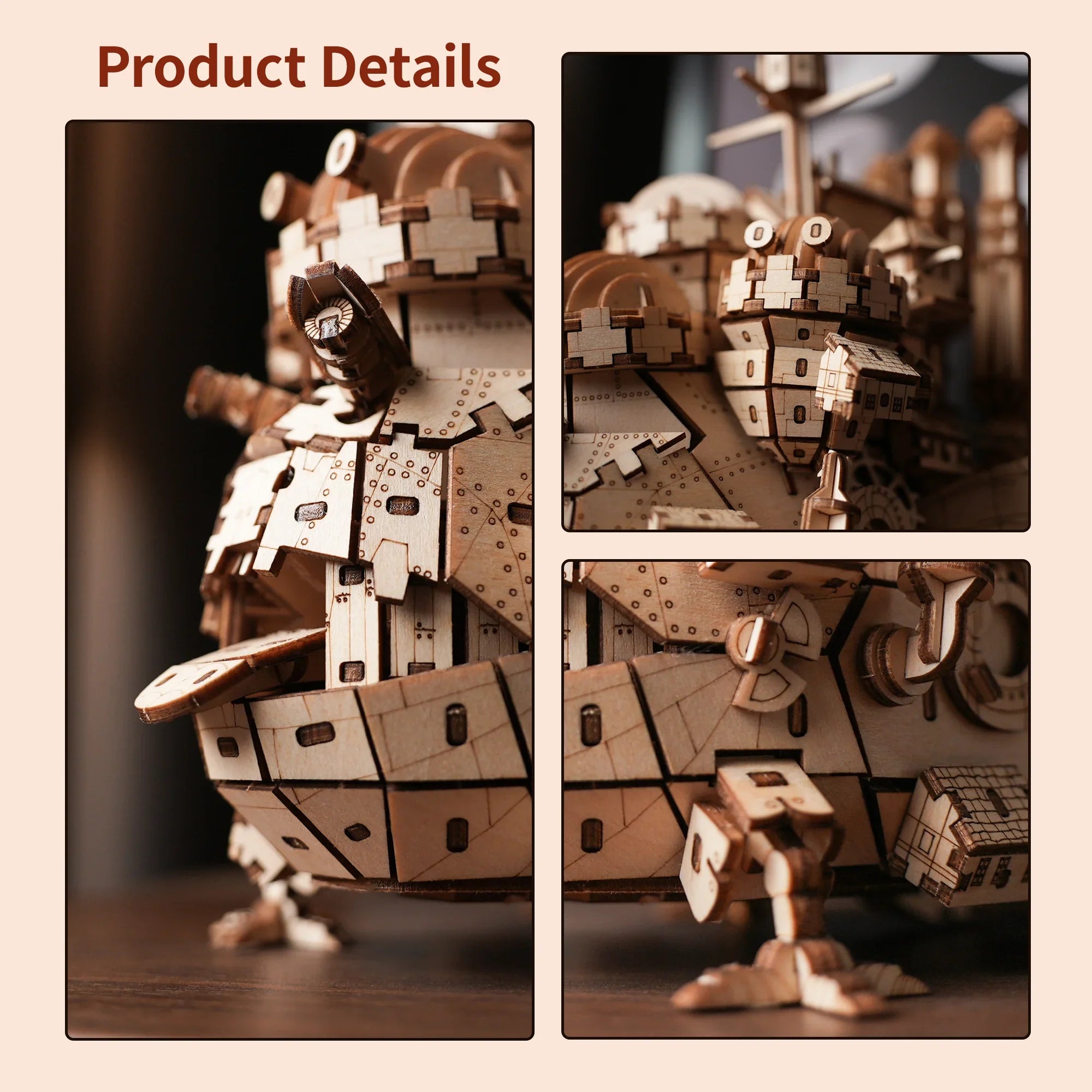 Creative Castle 3D Wooden Puzzle – DIY Architectural Model - Image 4 of 7 | TheBrickTube