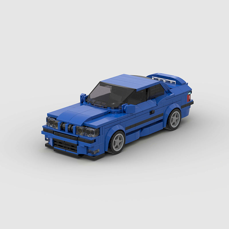 BMW M3 E36 brick model - three-quarter view - TheBrickTube