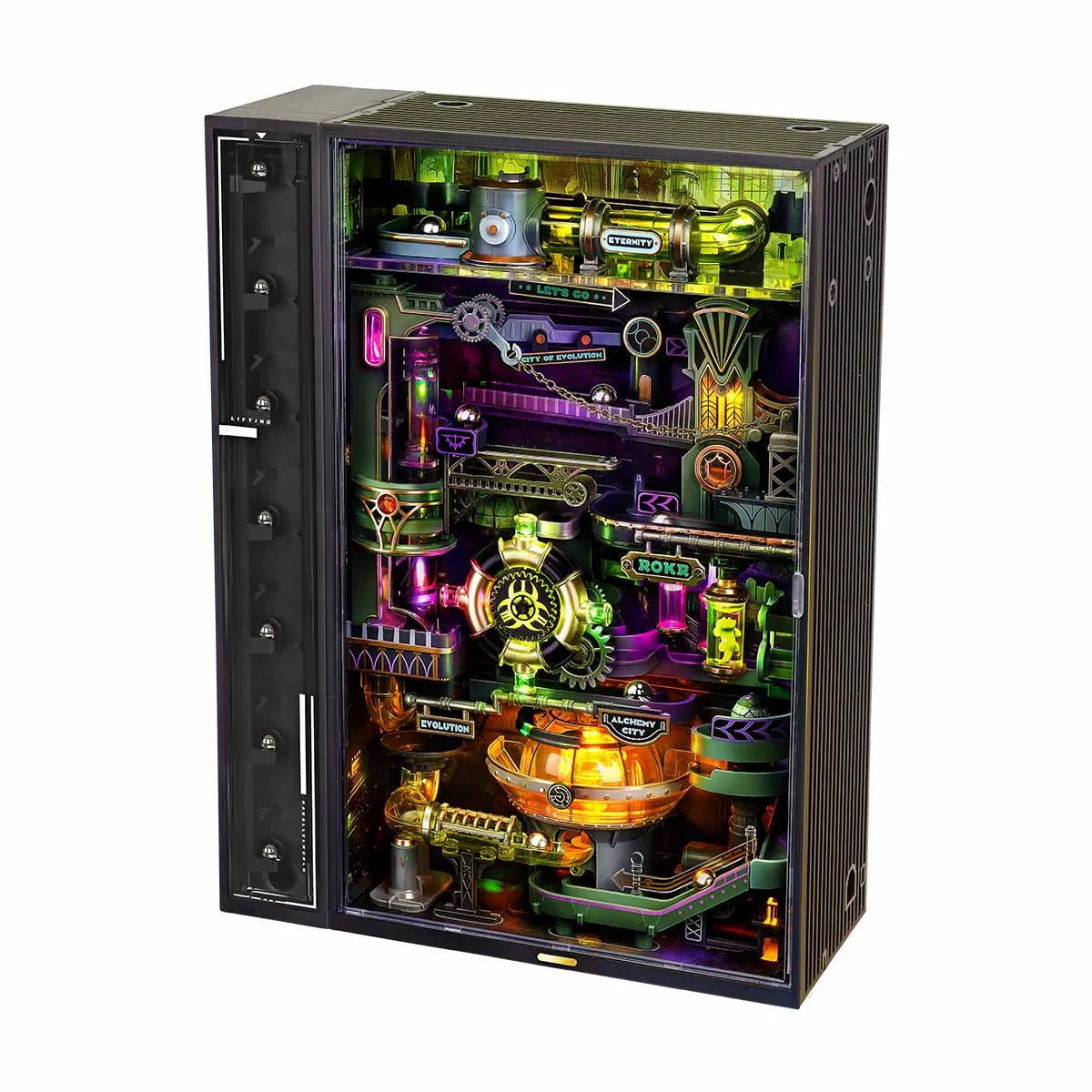 Mechanical Marble Run Building Kit – Infinite Loop Ball Track Model - Main Image | TheBrickTube