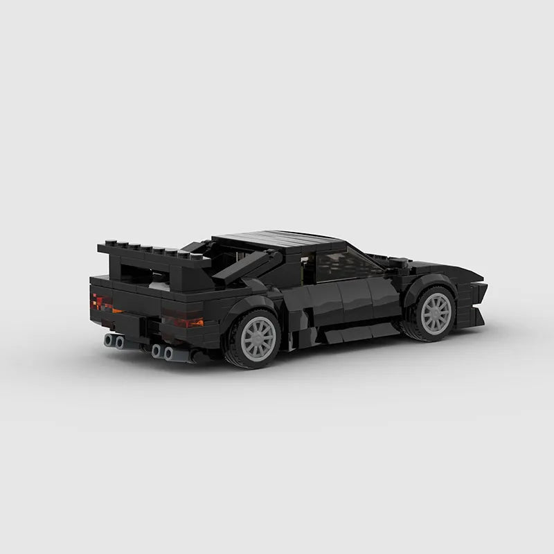 De Tomaso Pantera GT5S brick model - side profile view - TheBrickTube