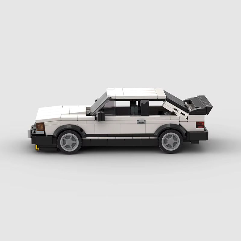 Toyota Celica Classic brick model - rear angle view - TheBrickTube