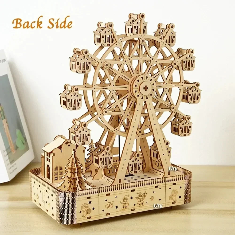 Ferris Wheel 3D Wooden Puzzle – DIY Assembly Model for Display & Decor - Image 6 of 7 | TheBrickTube