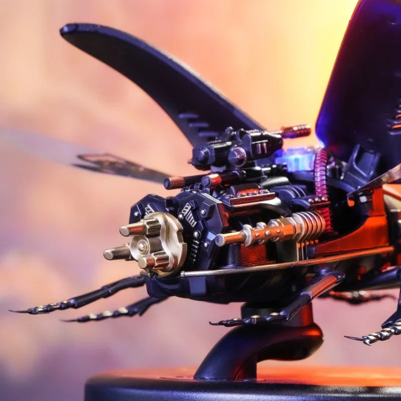 Steampunk Mechanical Beetle 3D Puzzle – Moveable Insect Model Kit - Image 3 of 6 | TheBrickTube