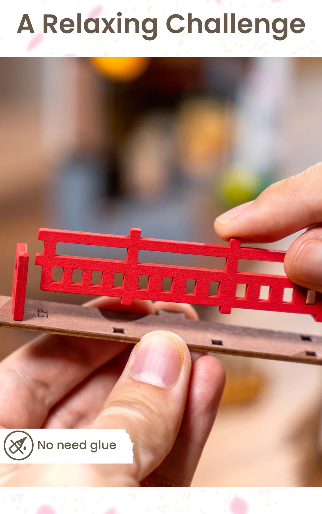 Japanese Sakura Wine Alley Book Nook – 3D Wooden DIY Puzzle for Bookshelf Decor - Image 5 of 7 | TheBrickTube