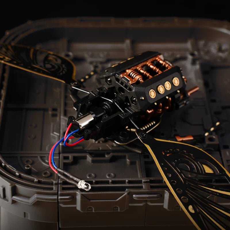 Steampunk Turtle 3D Wooden Puzzle – Mechanical Model with LED Light - Image 4 of 5 | TheBrickTube