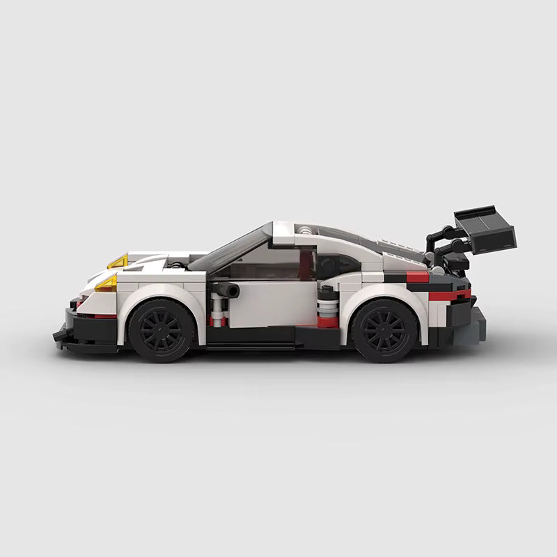 Porsche 911 GT3 RSR brick model - display view - TheBrickTube