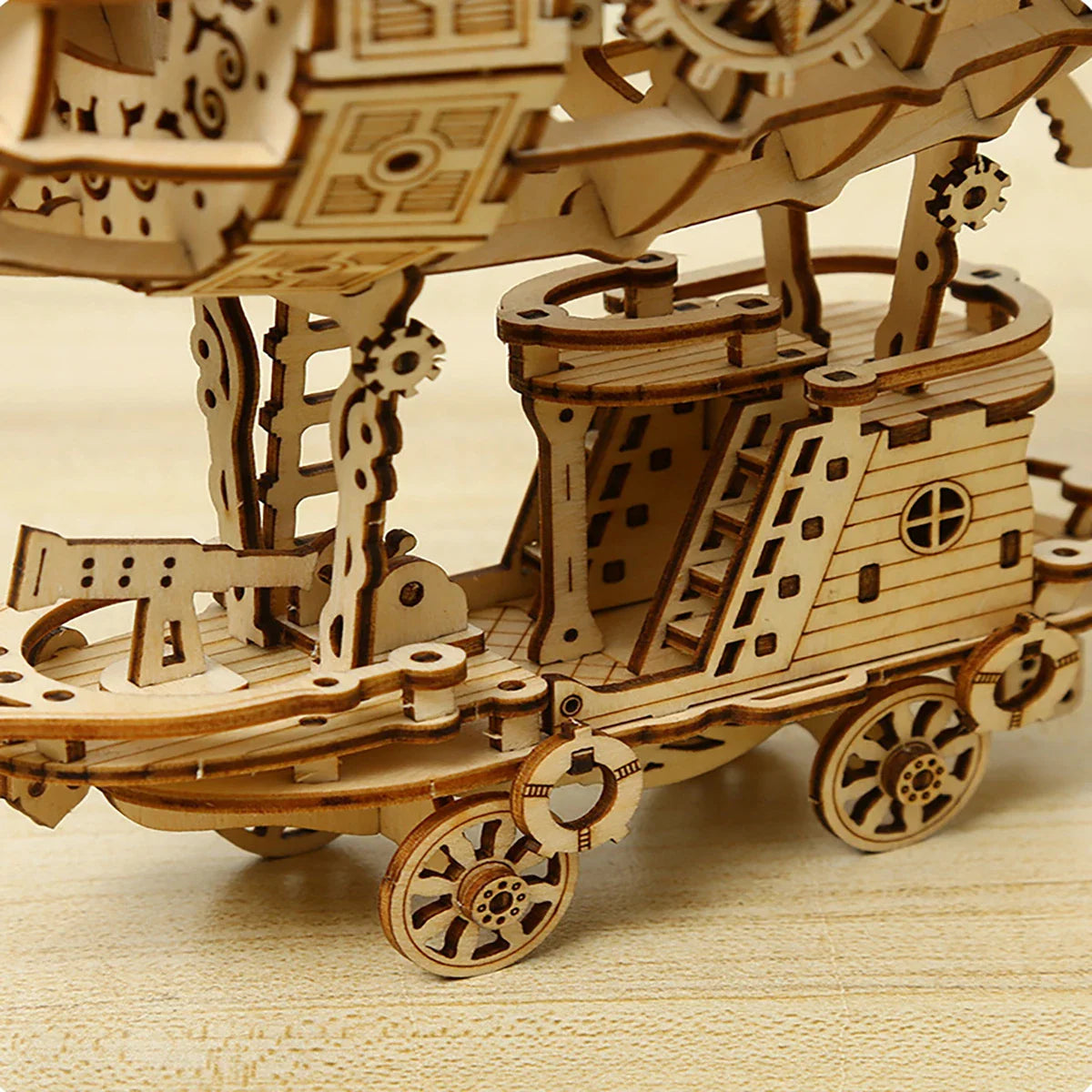 Airship 3D Wooden Puzzle – Mechanical DIY Assembly Model for Home Decor & Displa - Image 4 of 6 | TheBrickTube