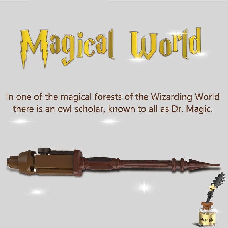 Magical Owl Doctor Building Blocks – Light-Up Book Model 074 - Image 6 of 7 | TheBrickTube