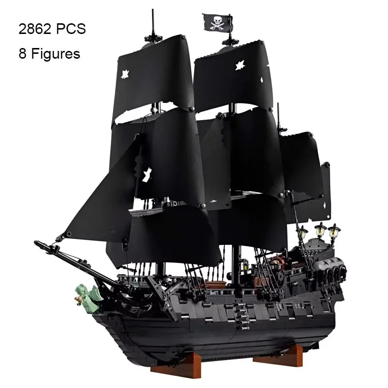 Classic Pirate Sailing Ship Brick Set – 2862PCS | Ship Building Blocks - Main Image | TheBrickTube