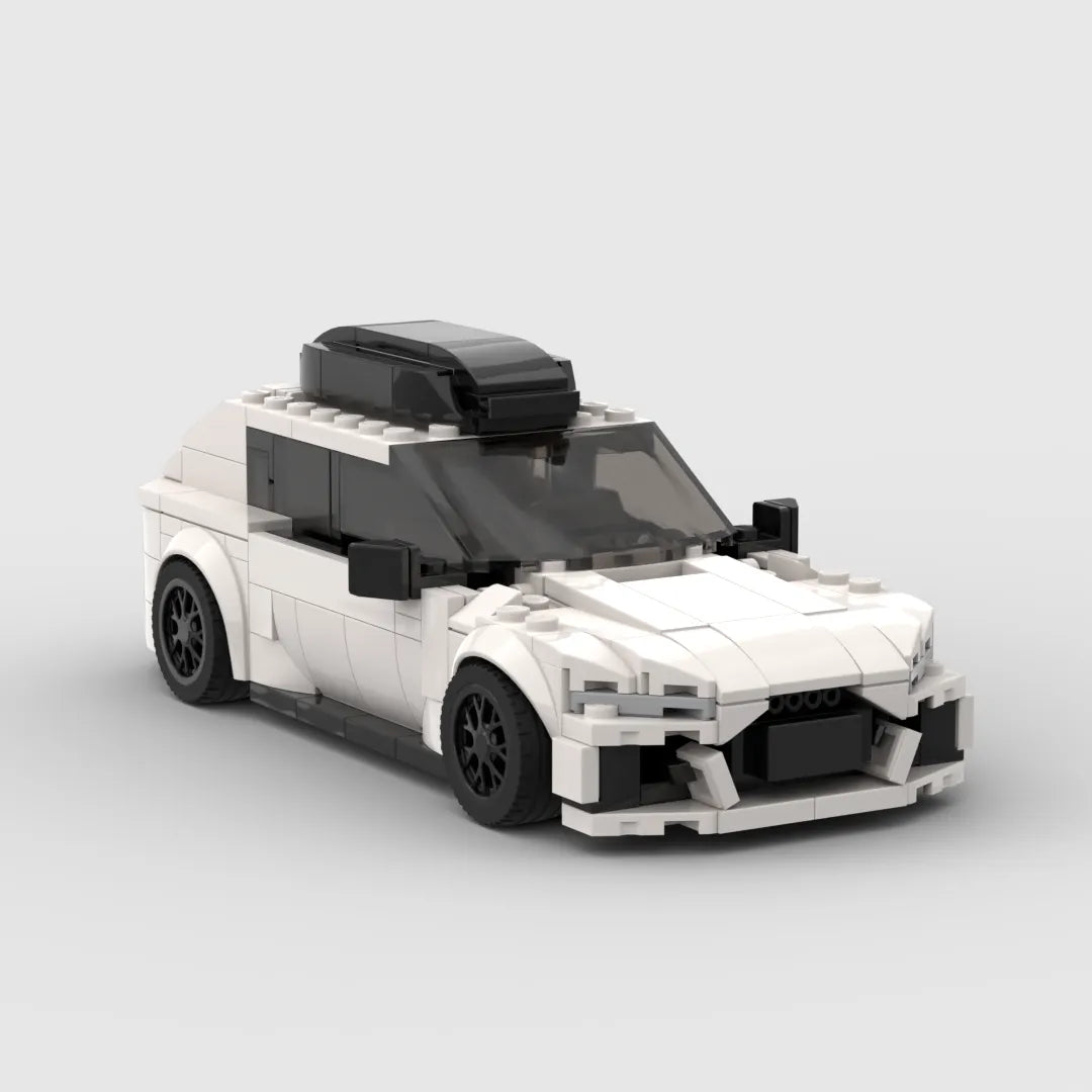 Audi RS6 brick model - top-down view - TheBrickTube