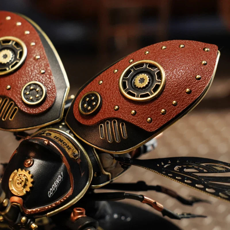Steampunk Turtle 3D Wooden Puzzle – Mechanical Model with LED Light - Image 3 of 5 | TheBrickTube