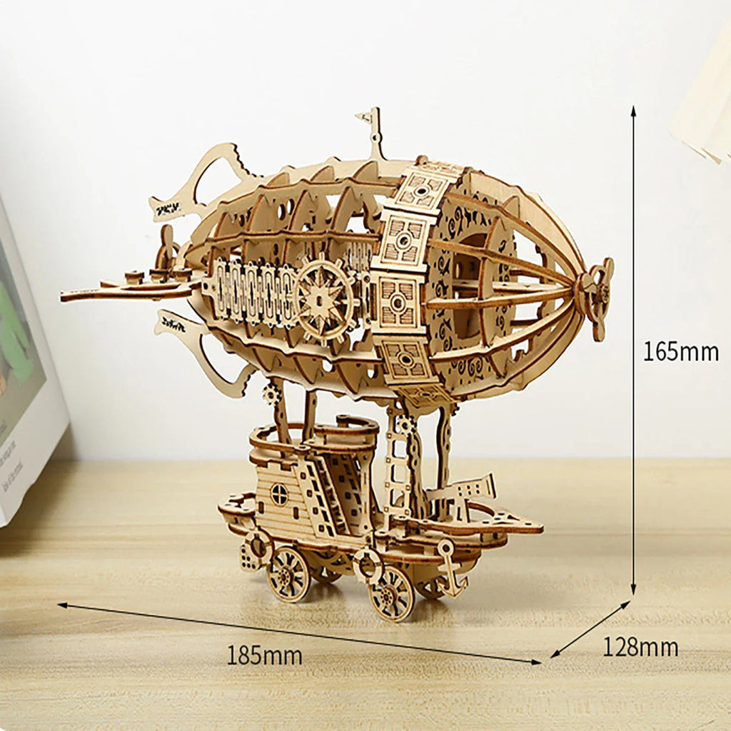 Airship 3D Wooden Puzzle – Mechanical DIY Assembly Model for Home Decor & Displa - Image 6 of 6 | TheBrickTube