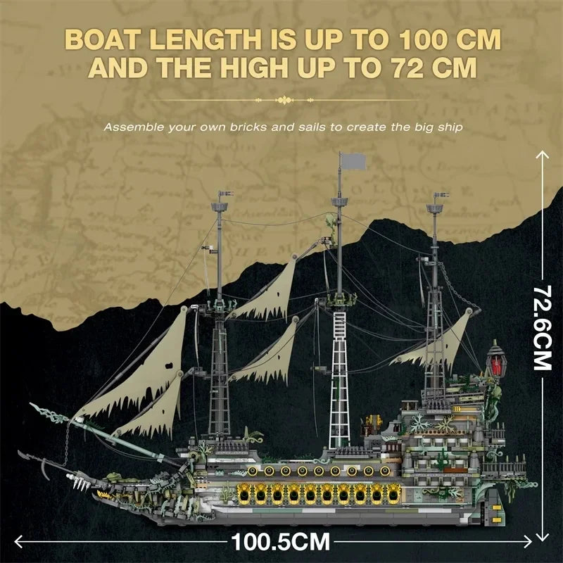 5865PCS Ghost Pirate Ship Building Blocks – Collector Edition Model 078 - Image 6 of 6 | TheBrickTube