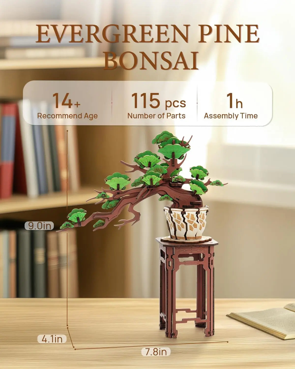 Sakura Bonsai Wooden 3D Puzzle – Easy Assembly Evergreen Pine Model Kit for Home Decor & Gifts - Image 2 of 6 | TheBrickTube
