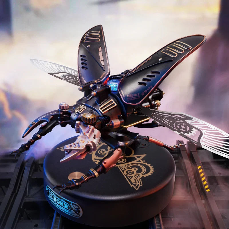Steampunk Mechanical Beetle 3D Puzzle – Moveable Insect Model Kit - Image 2 of 6 | TheBrickTube