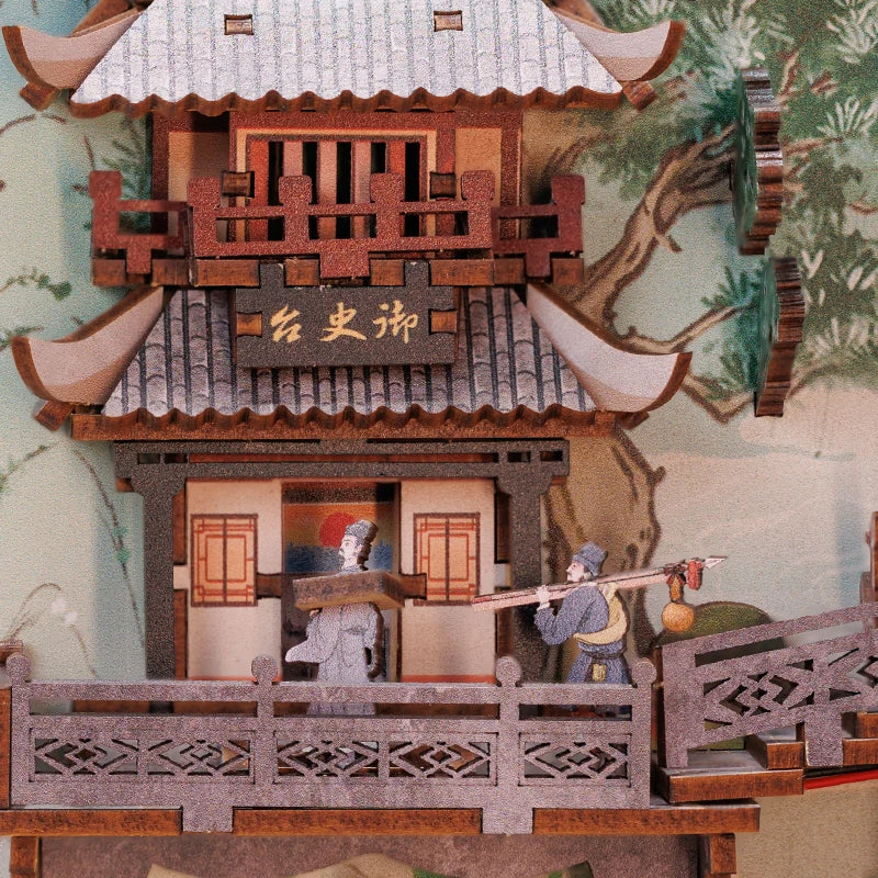 Chinese Style Book Nook DIY Kit – Wooden Miniature House with Light & Dust Cover - Image 4 of 7 | TheBrickTube