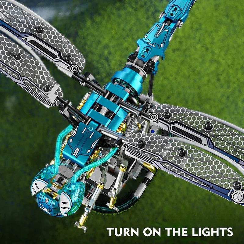 Mechanical Dragonfly Building Blocks – Moving Parts DIY Model Kit - Image 4 of 7 | TheBrickTube