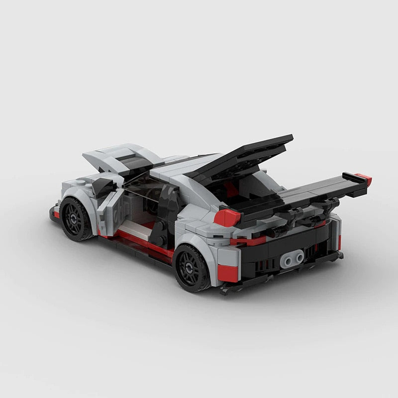 Audi R8 GT3 Widebody brick model - display view - TheBrickTube