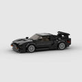 De Tomaso Pantera GT5S brick model - front angle view - TheBrickTube