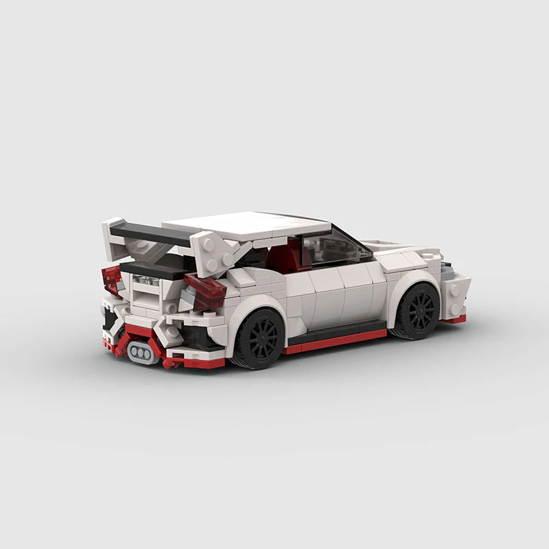 Honda Civic Type-R brick model - side profile view - TheBrickTube
