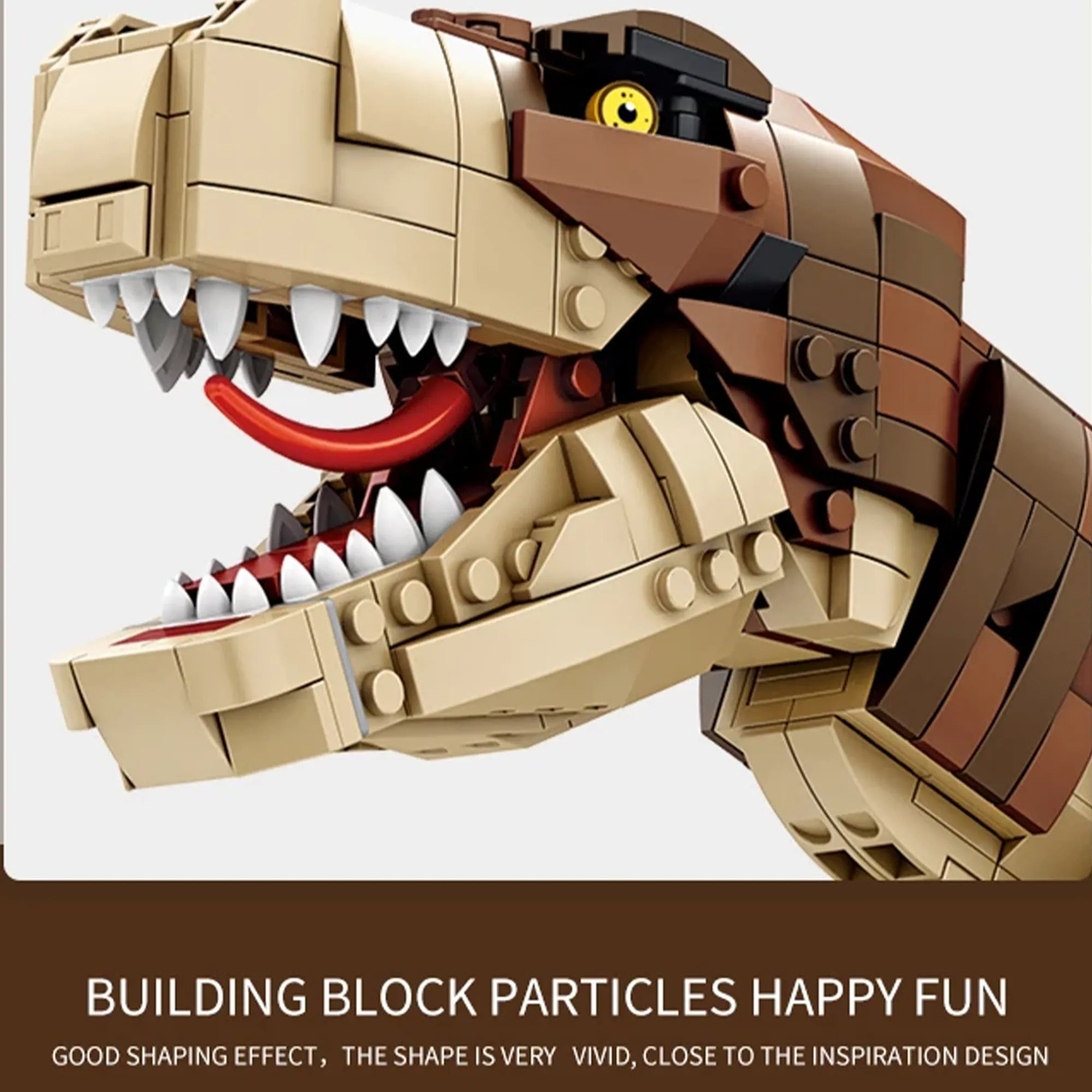 Dinosaur World Building Blocks – T-Rex & Mosasaurus DIY Models 023 - Image 7 of 16 | TheBrickTube