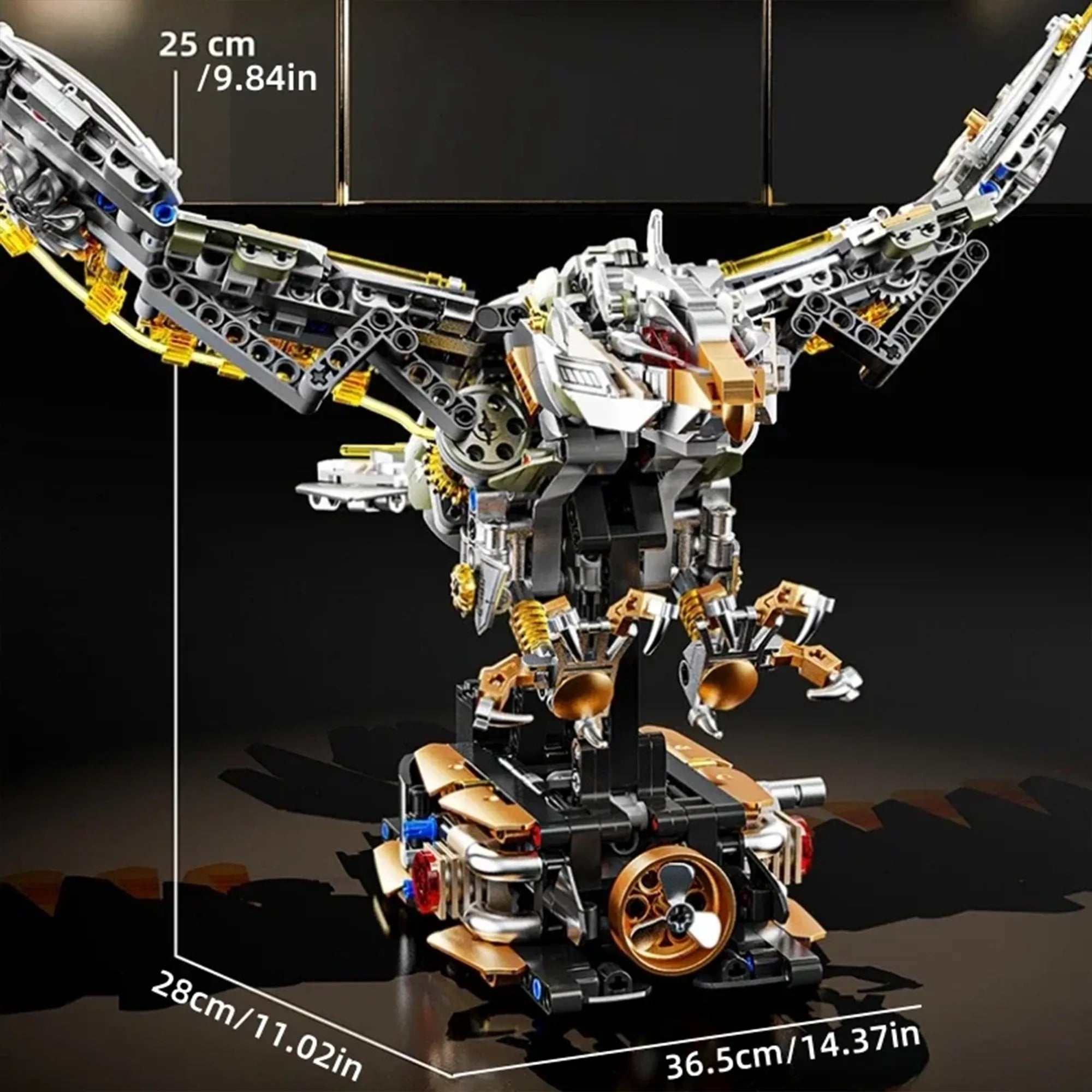 Mechanical Eagle Building Blocks – 1168 PCS Motorized Display Model 035 - Image 5 of 5 | TheBrickTube