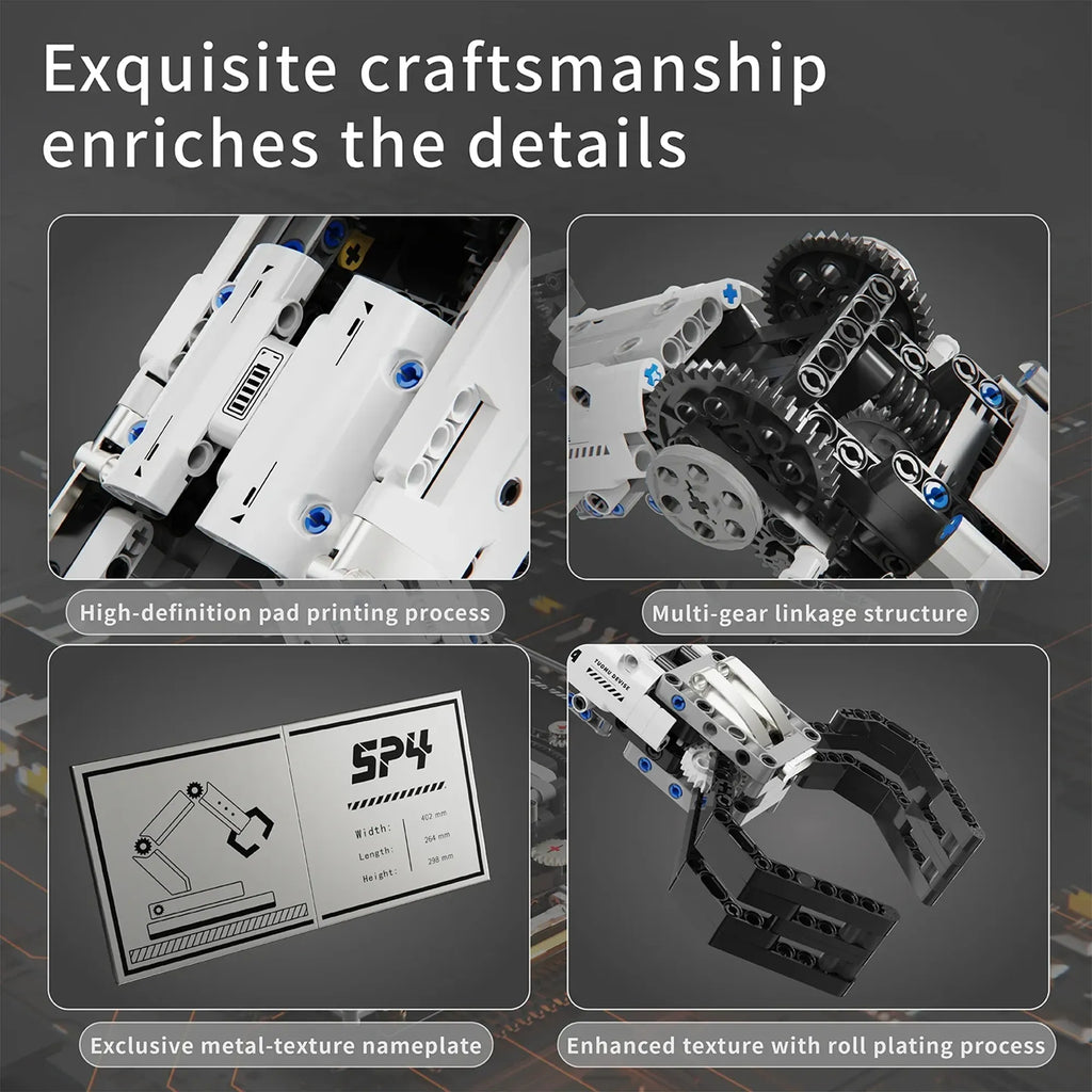 Robotic Arm Building Blocks 1029PCS – Remote Control Mechanical Arm DIY STEM - Image 5 of 5 | TheBrickTube