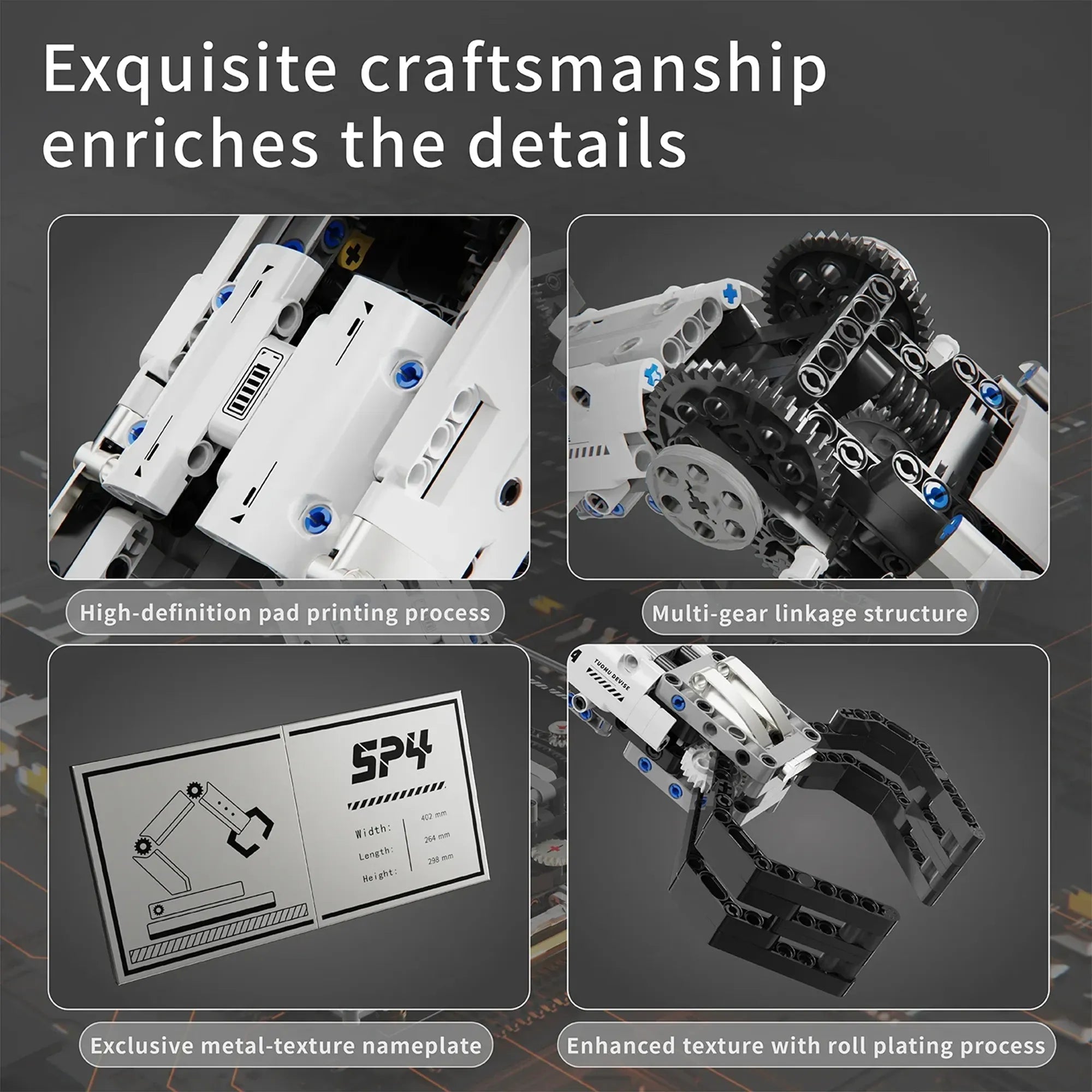 Robotic Arm Building Blocks 1029PCS – Remote Control Mechanical Arm DIY STEM - Image 5 of 5 | TheBrickTube