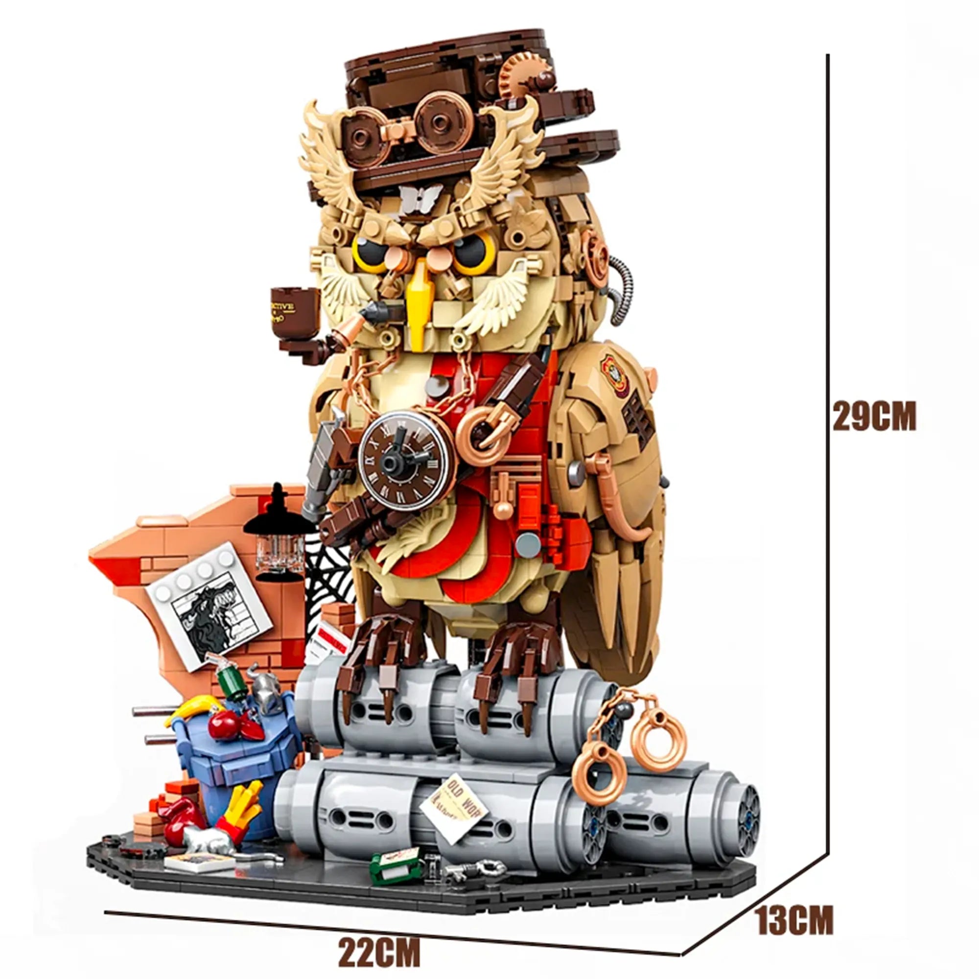 1200+PCS Owl Detective Building Blocks – Magic Animal Model 073 - Image 4 of 4 | TheBrickTube