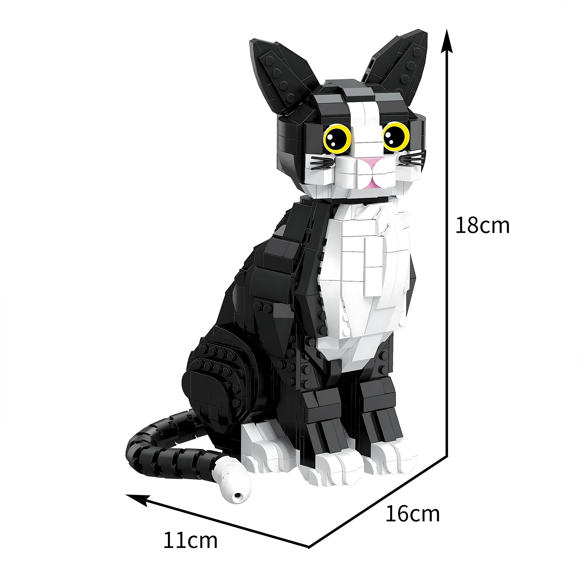 Cute Tuxedo Cat Building Blocks Model 029 – 801PCS - Image 4 of 4 | TheBrickTube