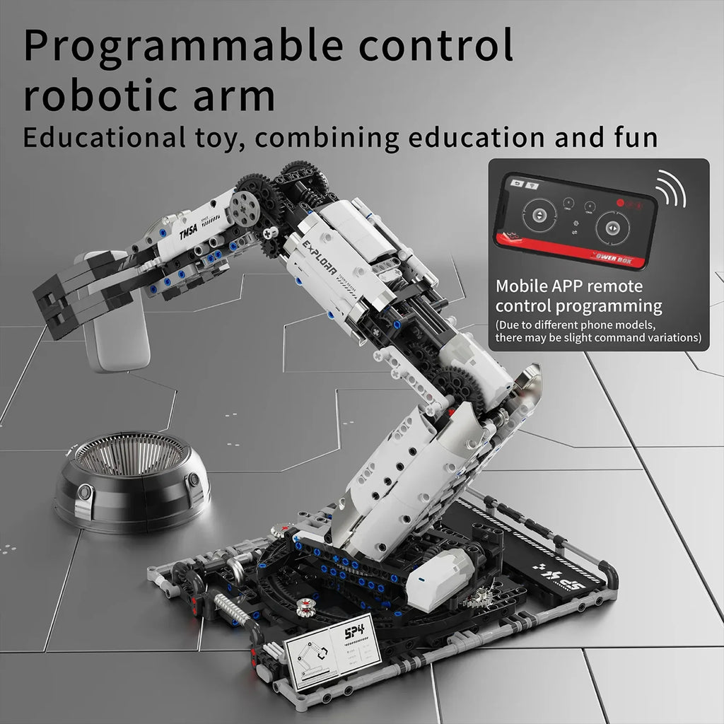Robotic Arm Building Blocks 1029PCS – Remote Control Mechanical Arm DIY STEM - Image 4 of 5 | TheBrickTube