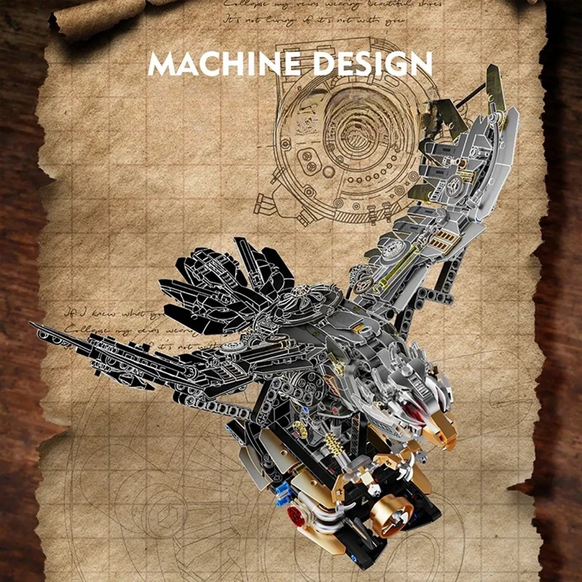 Mechanical Eagle Building Blocks – 1168 PCS Motorized Display Model 035 - Image 4 of 5 | TheBrickTube