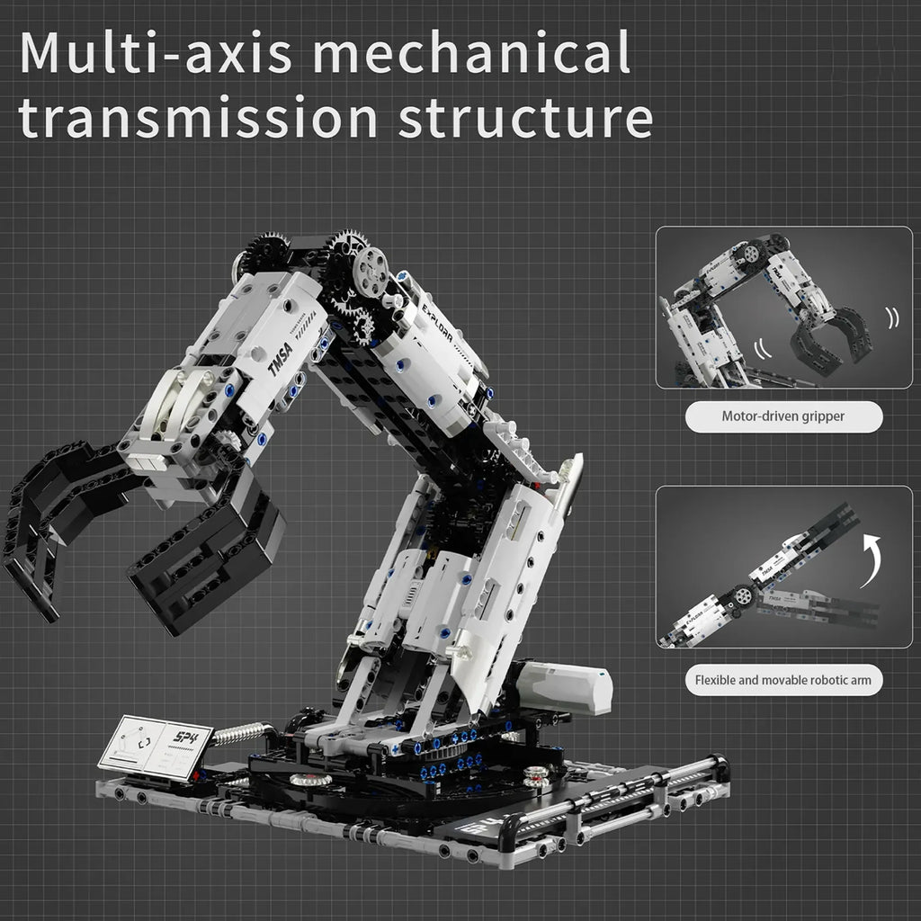Robotic Arm Building Blocks 1029PCS – Remote Control Mechanical Arm DIY STEM - Image 3 of 5 | TheBrickTube
