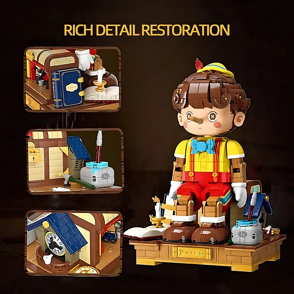 Pinocchio Building Blocks – Classic Fairy Tale Puppet Model - Image 4 of 4 | TheBrickTube