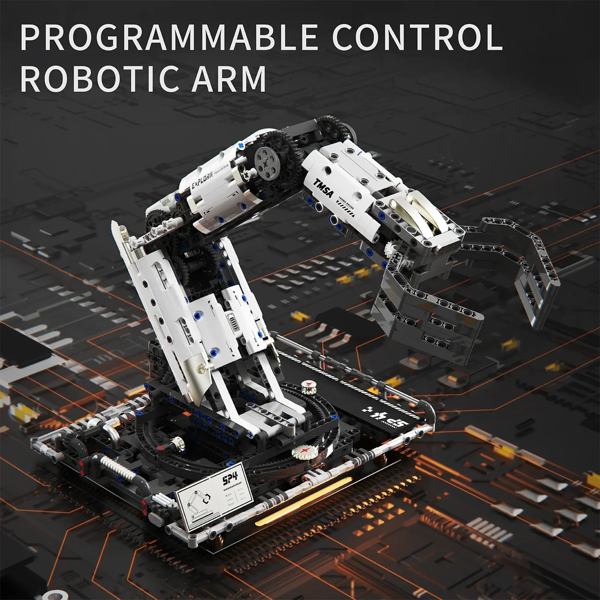 Robotic Arm Building Blocks 1029PCS – Remote Control Mechanical Arm DIY STEM - Image 2 of 5 | TheBrickTube