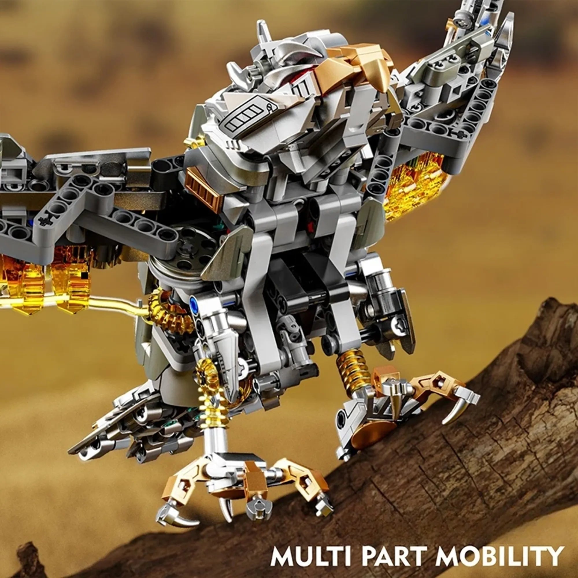 Mechanical Eagle Building Blocks – 1168 PCS Motorized Display Model 035 - Image 3 of 5 | TheBrickTube