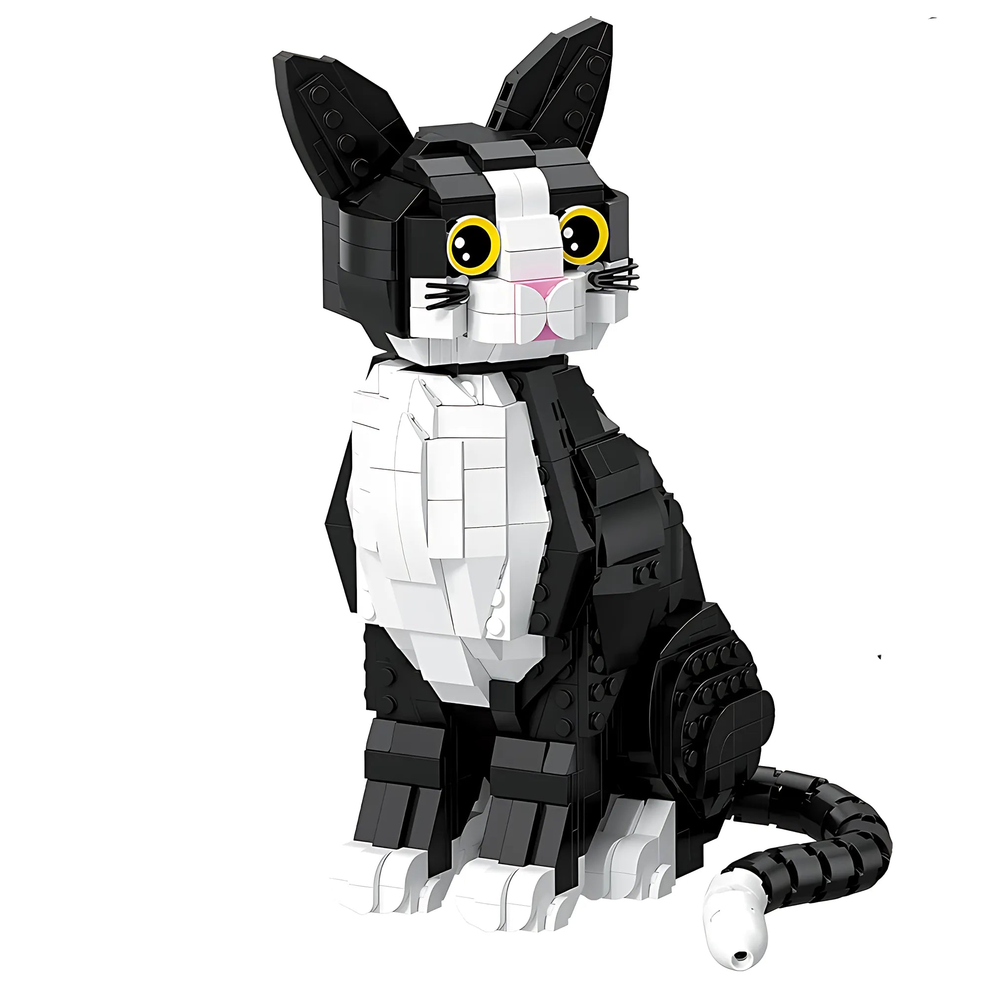 Cute Tuxedo Cat Building Blocks Model 029 – 801PCS - Main Image | TheBrickTube