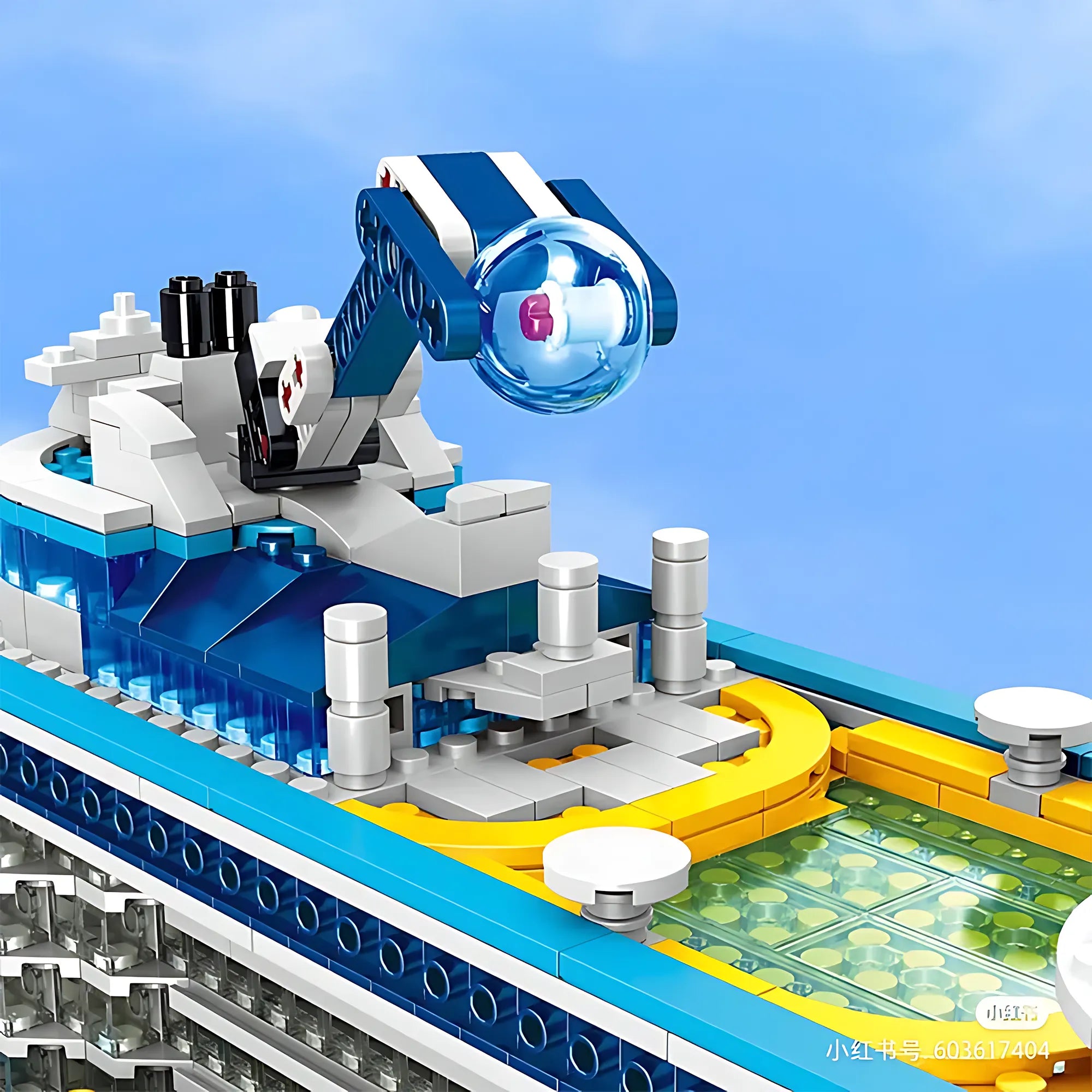 Cruise Liner Ship Building Blocks – 2428 PCS Ocean Vessel Display Model 045 - Image 3 of 6 | TheBrickTube