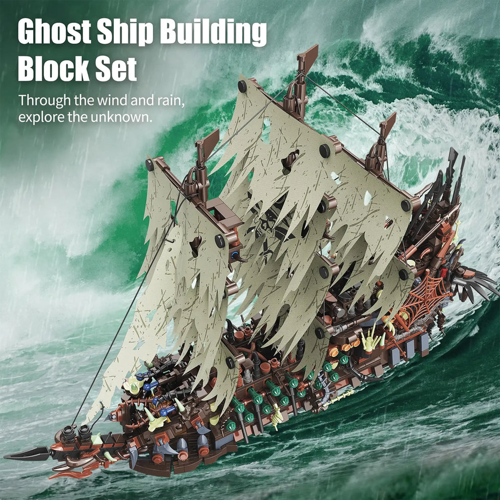 Light-Up Pirate Ship Building Blocks – 2159 PCS Model 046 - Image 3 of 8 | TheBrickTube